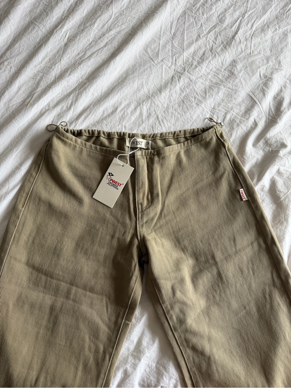 Low Rise Jeans Beige/Tan - Picture 4 of 5